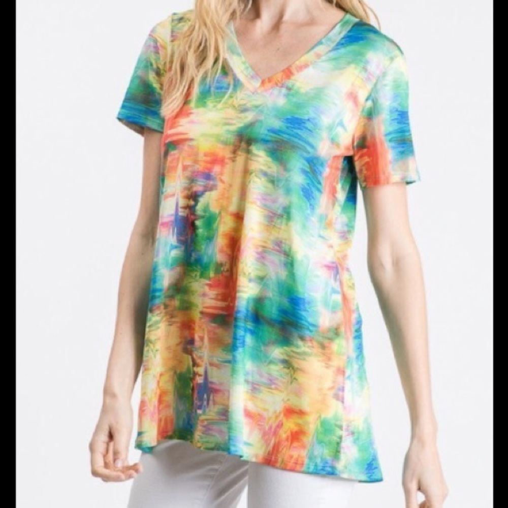 Colorful V-Neck top